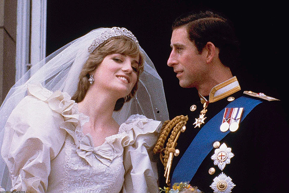 Свадьба принца Чарльза и Дианы в июле 1981 года.