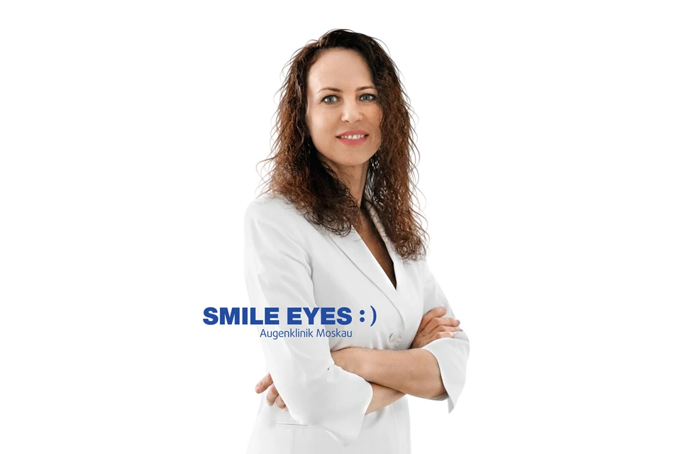 Д.м.н. профессор глав­ный врач клиники «SMI­LE EYES:) Augenklinik­ Moskau» Татьяна Юрье­вна Шилова.