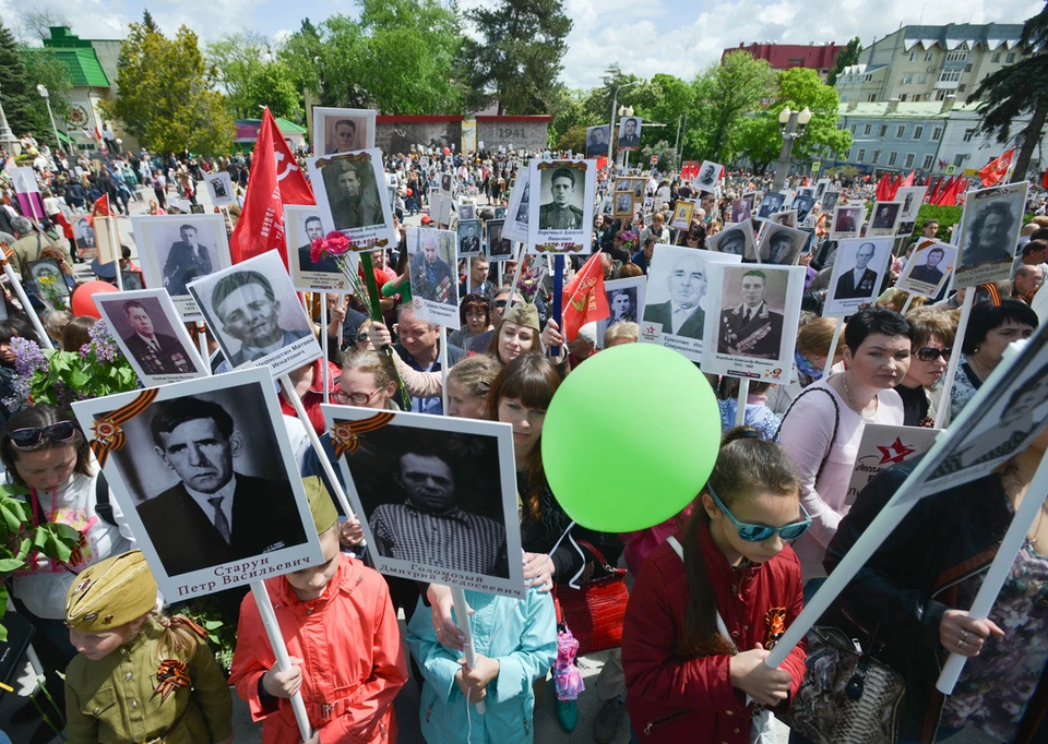 Сбор начнется 9 Мая в 9:00 на площади возле драматического театра имени Пушкина.
