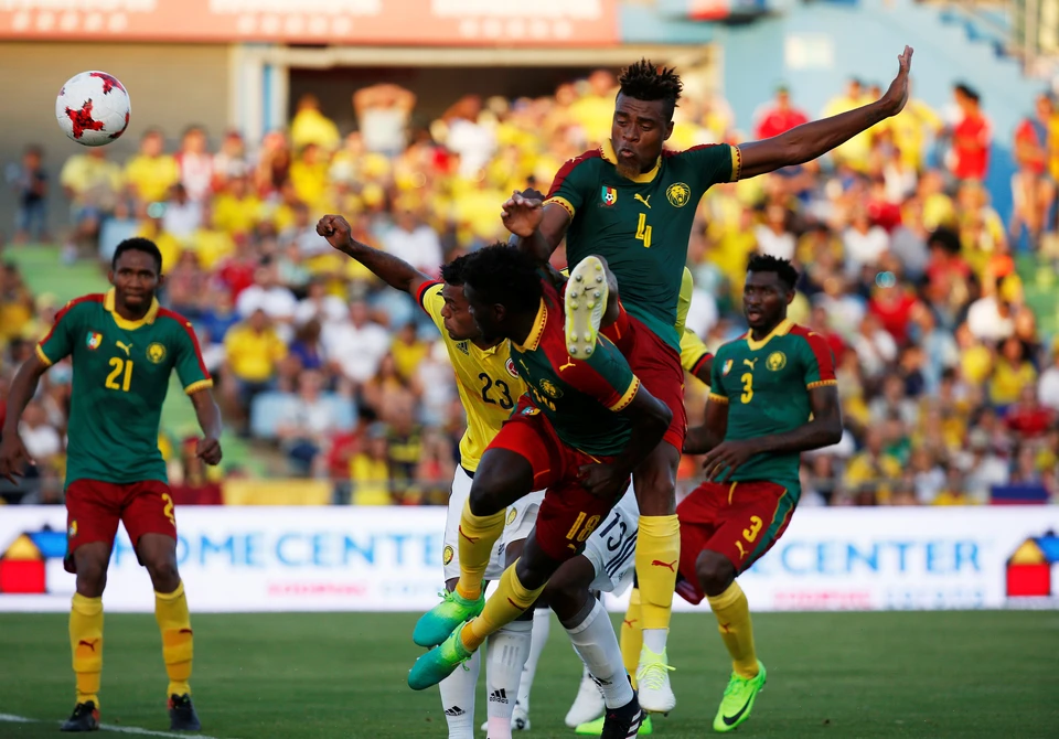 Сборная Камеруна перед турниром играла товарищеский матч против Колумбии.