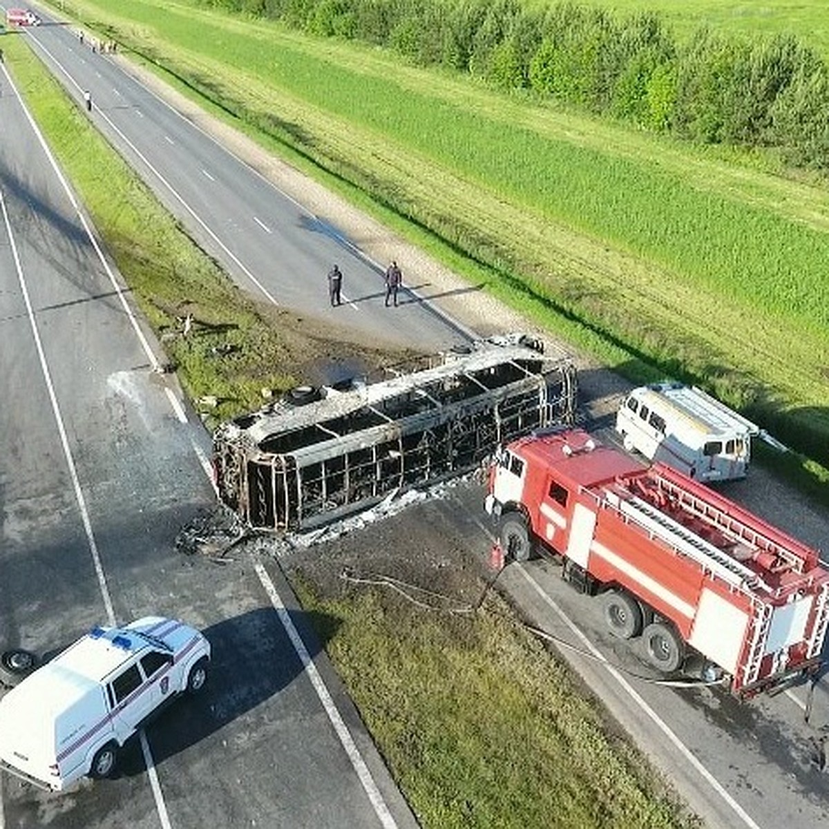 Очевидец ДТП с участием автобуса в Татарстане: Водитель вытащил из горящего  автобуса как минимум троих - KP.RU