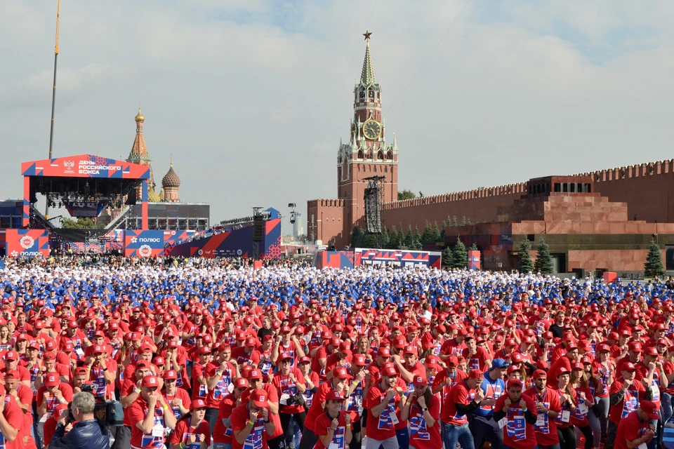 На Красной площади в Москве был установлен рекорд самой массовой тренировки по боксу