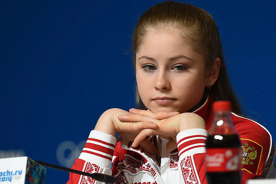 2014 год, Юлия Липницкая на пресс-конференции в олимпийском Сочи.