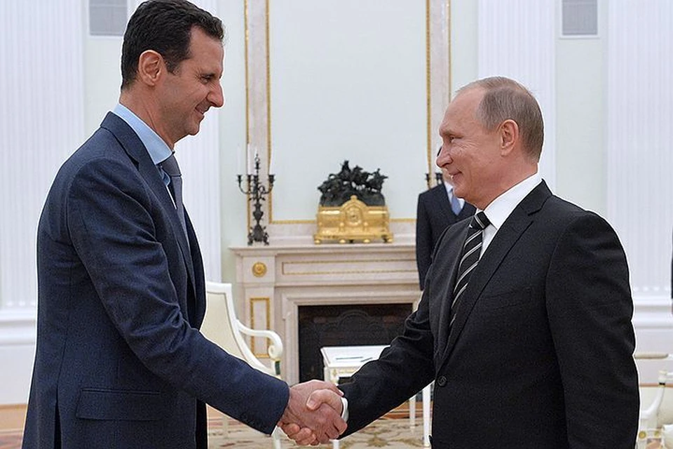 Президент направил поздравительную телеграмму Башару Асаду, в которой поздравил его с ключевым успехом в борьбе с терроризмом. Фото: Алексей Дружинин/ТАСС