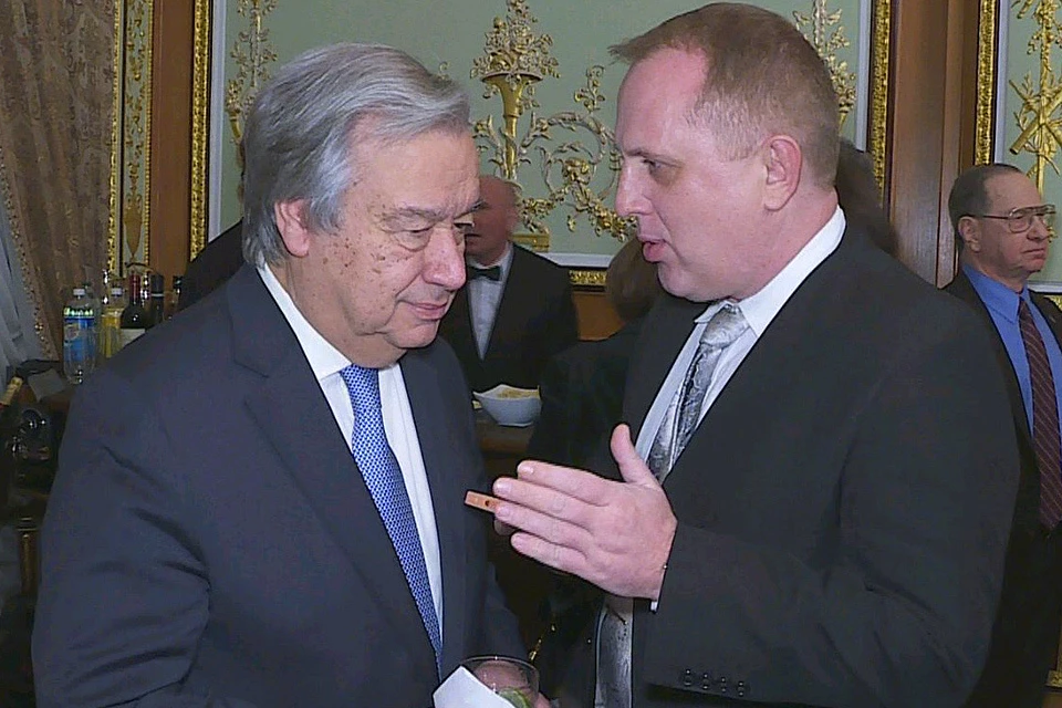 Генеральный секретарь ООН Антониу Гуттереш (слева) ответил на вопросы журналиста "КП" Алексея Осипова.