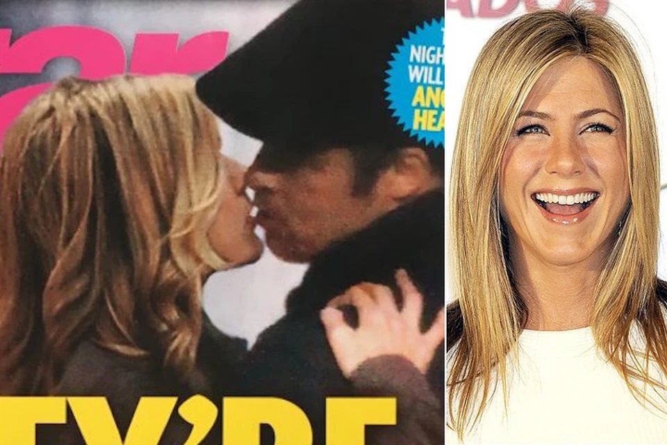 Star Magazine поместил на свое обложку снимок целующихся Энистон и Питта.