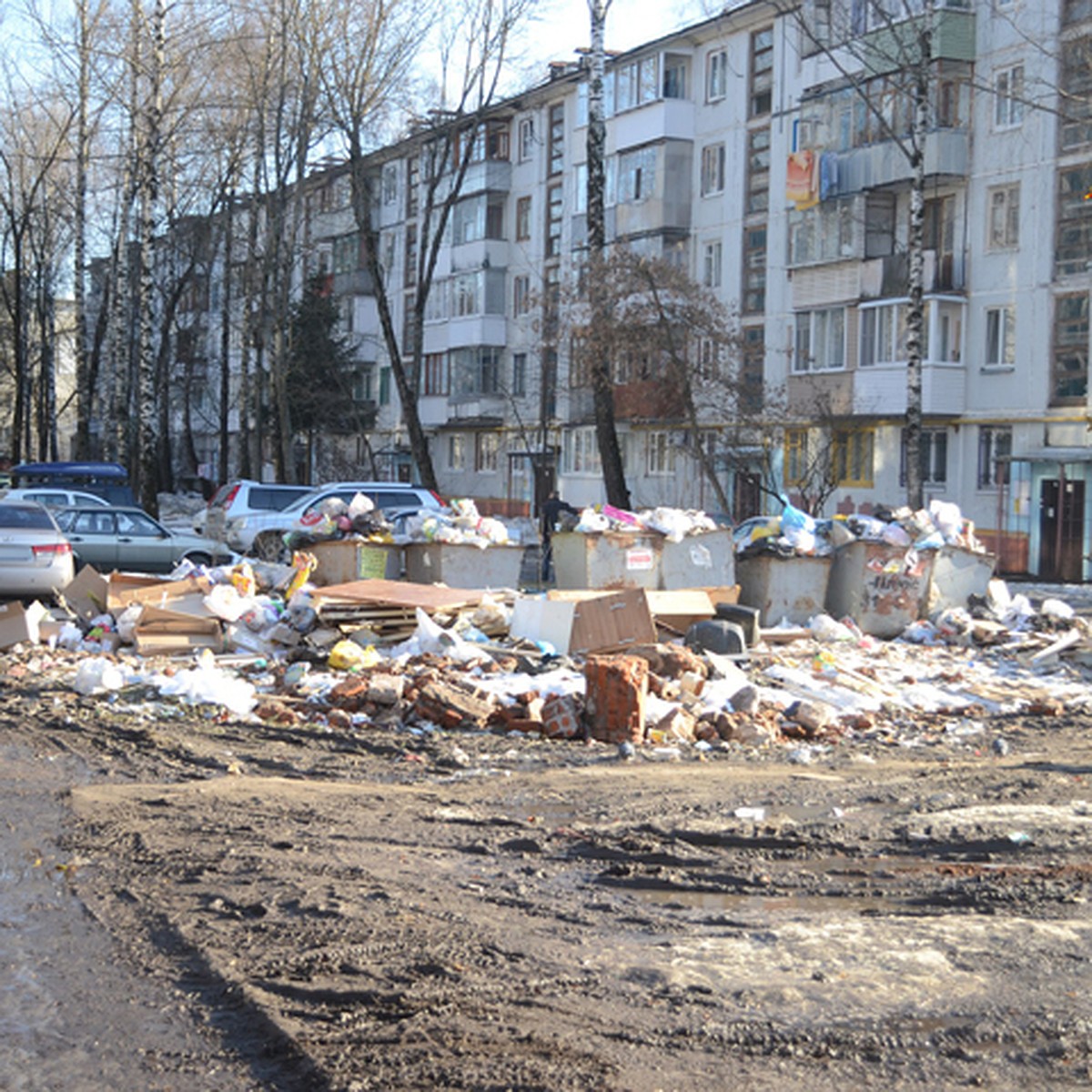 Жители Советского района Брянска жалуются на горы мусора во дворах - KP.RU