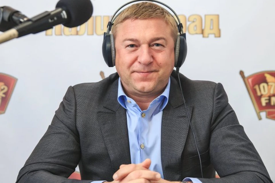 Александр Ярошук в студии радио "КП".