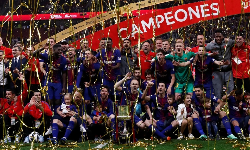 "Барселона" выиграла Кубок Испании по футболу в сезоне 2017/2018 годов.