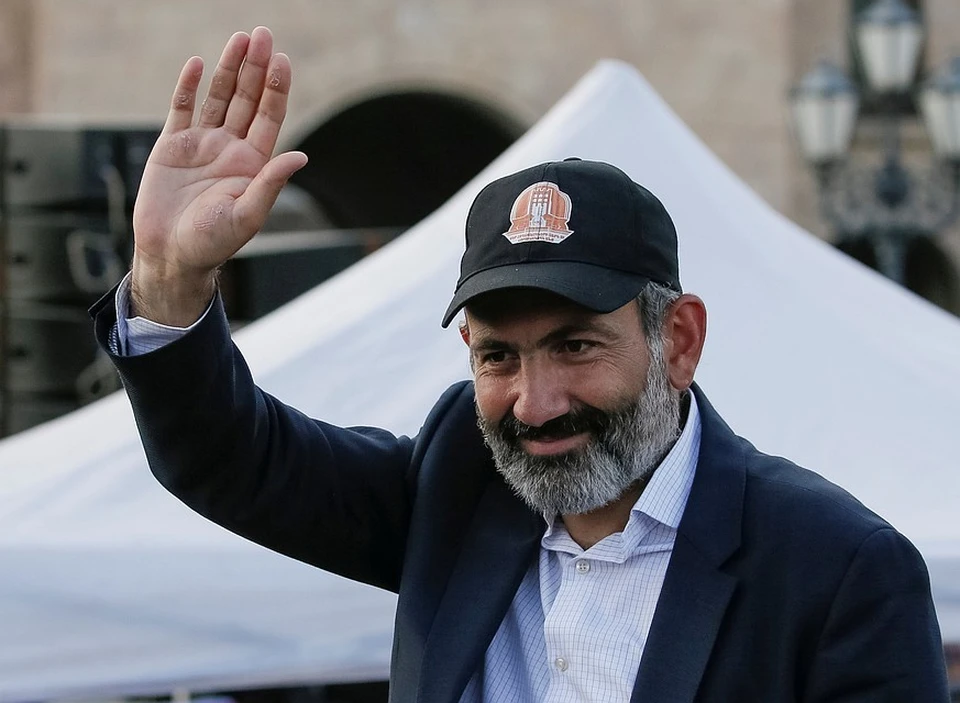 Лидер протестного движения в Армении Никол Пашинян