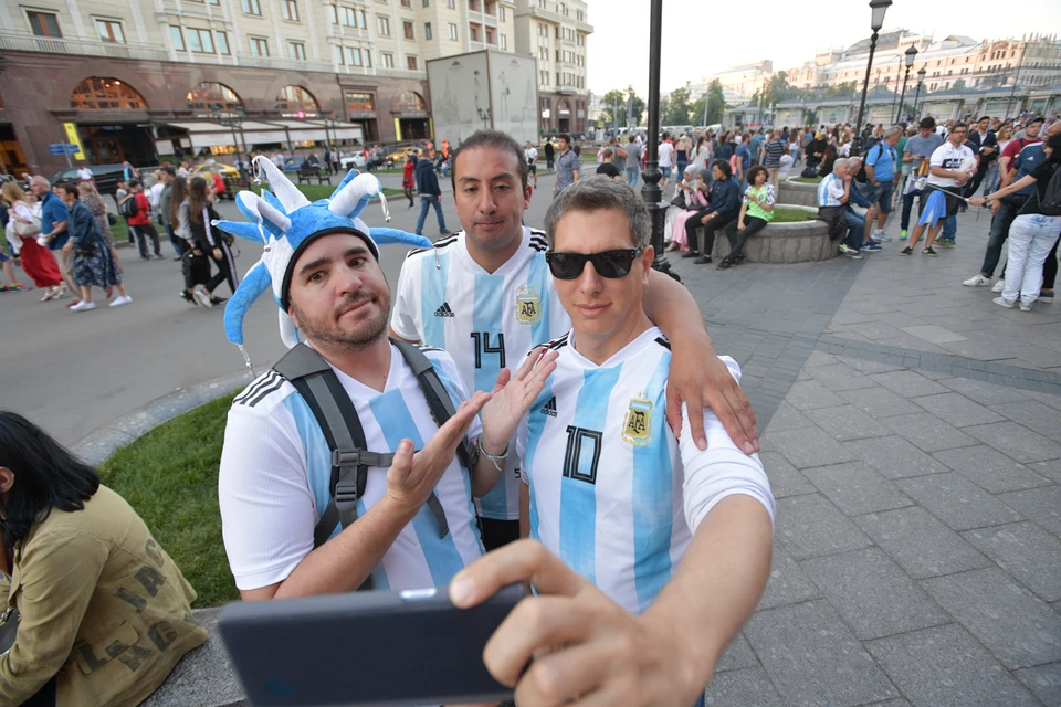 Аргентинские болельщики в Москве