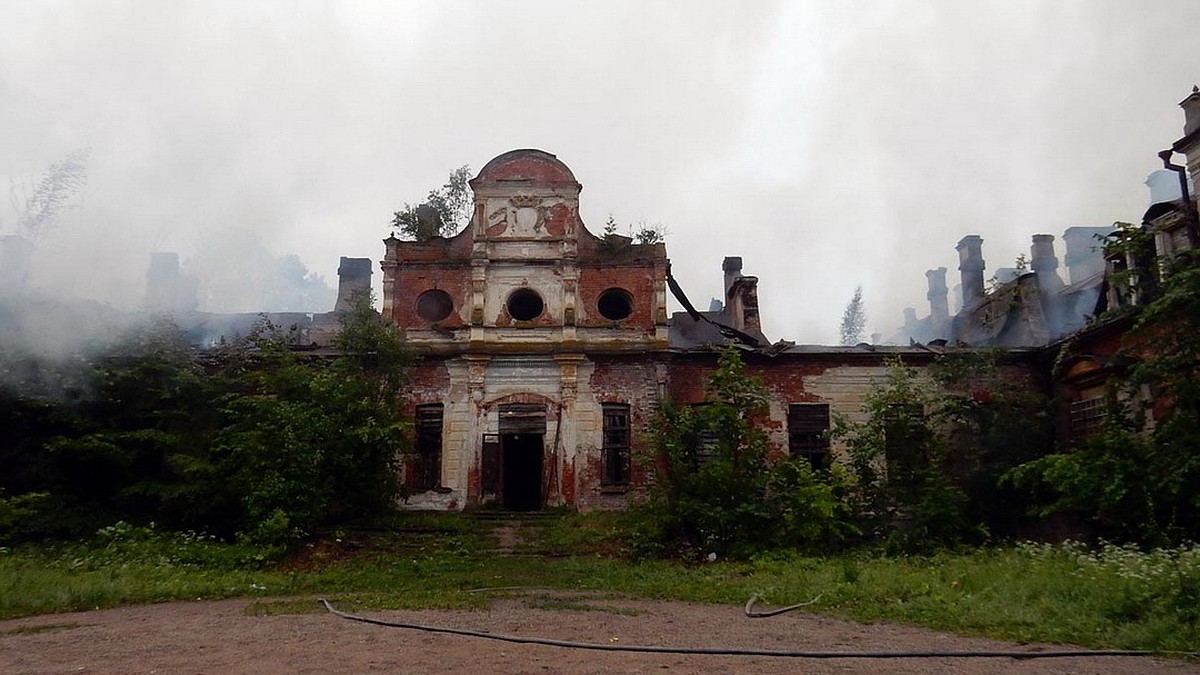 В Псковской области сгорела усадьба Волышово - KP.RU