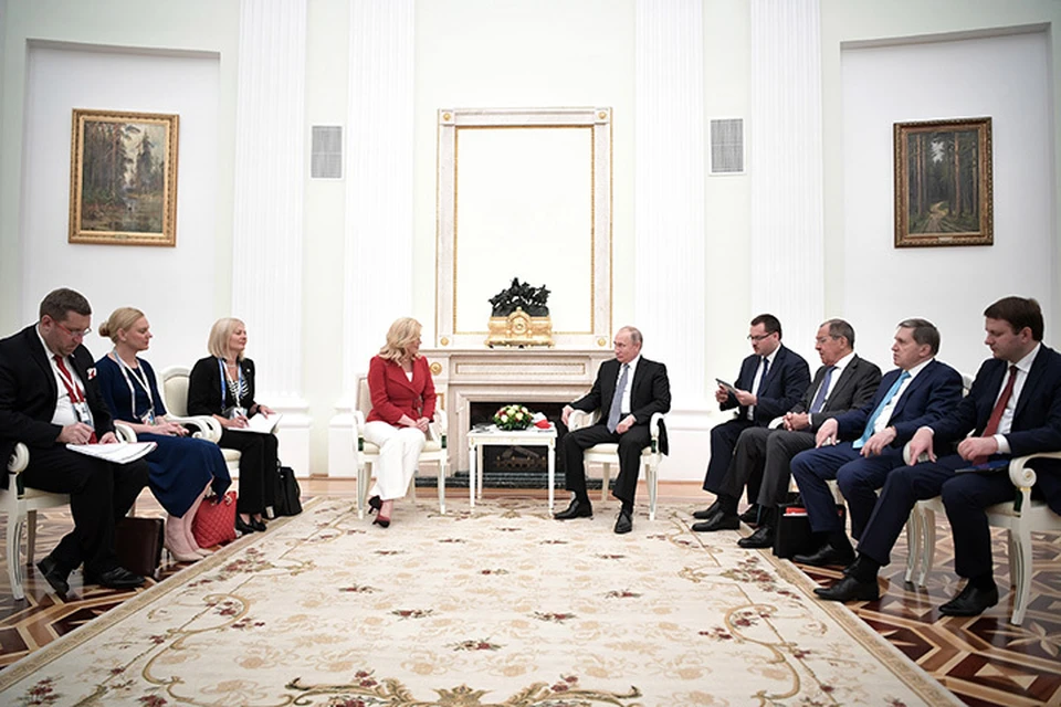 Путин встретился с президентами финалистов чемпионата мира. Фото: Алексей Никольский/ТАСС.