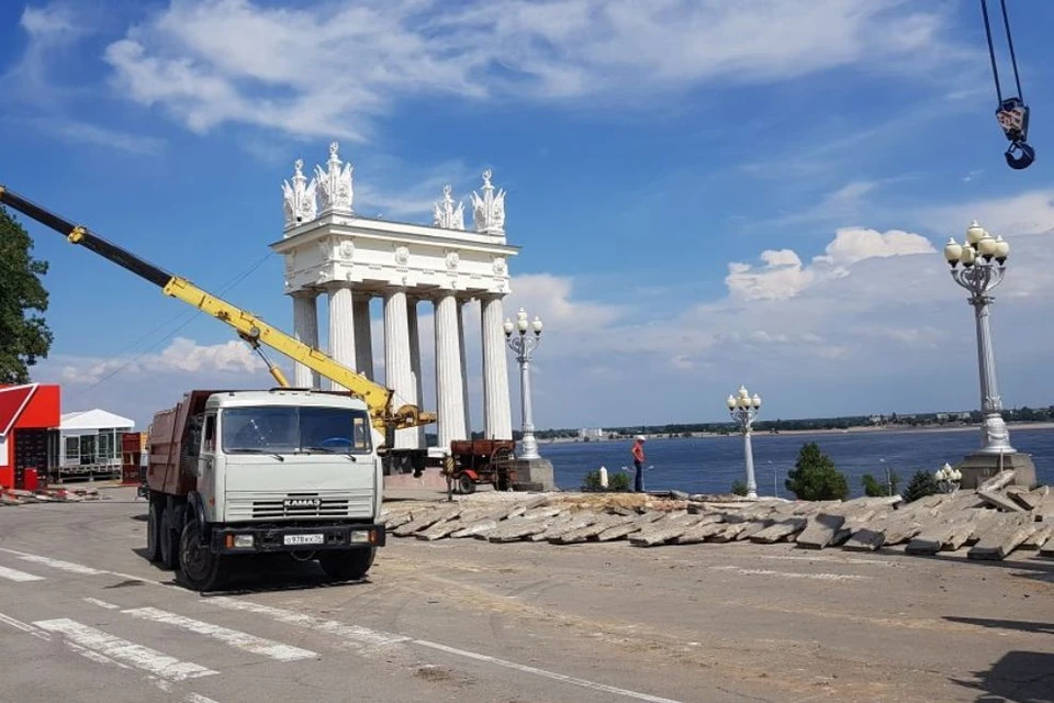 В Волгограде начался второй этап реконструкции Центральной набережной.