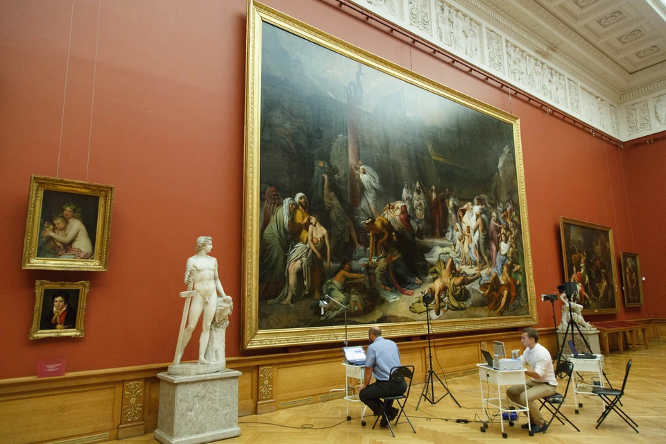 Специалисты заглянули под видимый слой краски картины «Медный змий» Федора Бруни.
