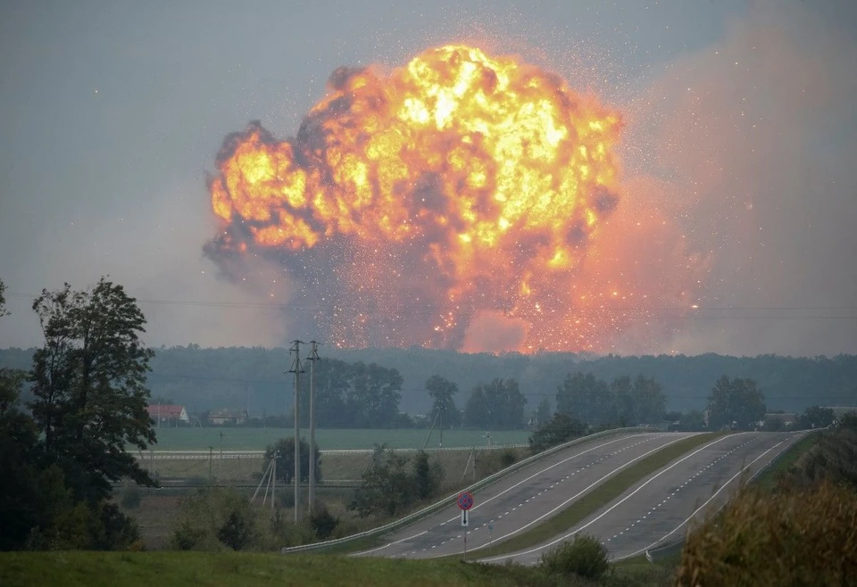 Интенсивность взрывов составляла 1 взрыв на 4−5 минут. Фото: fakty.ua