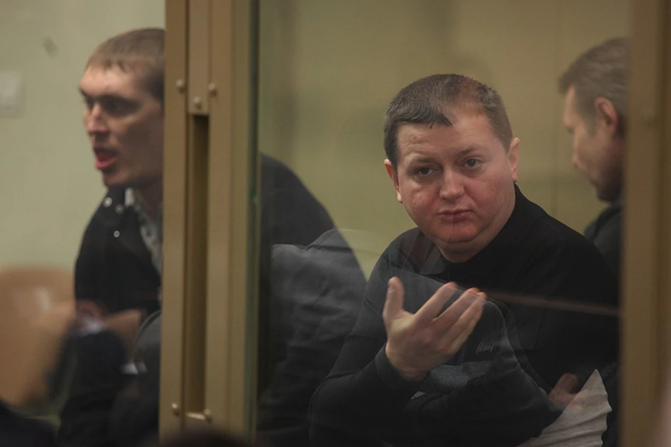 Вячеслав Цеповяз во время суда над членами банды Цапка