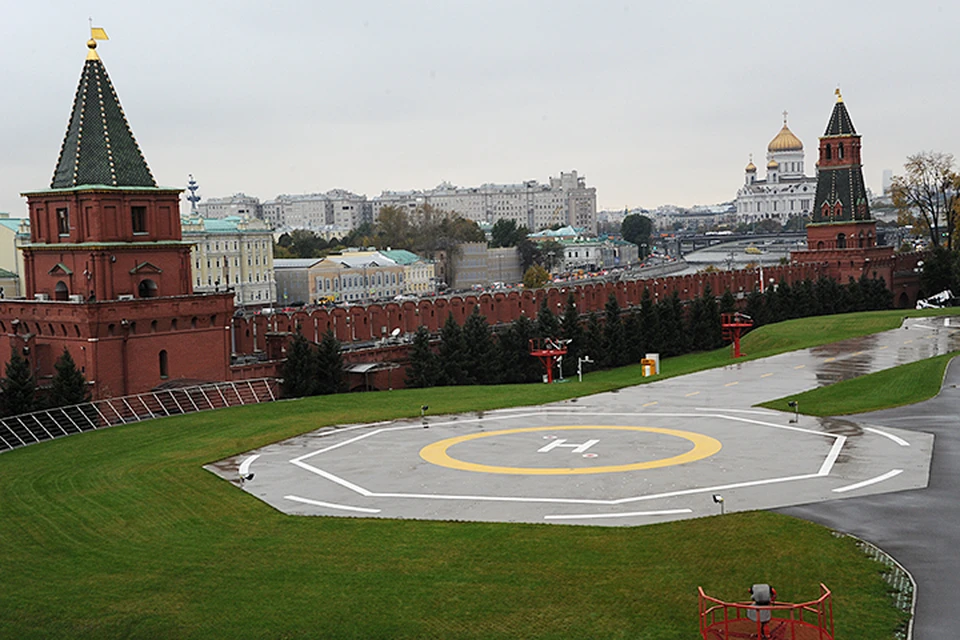 Та самая "секретная" кремлевская вертолетная площадка