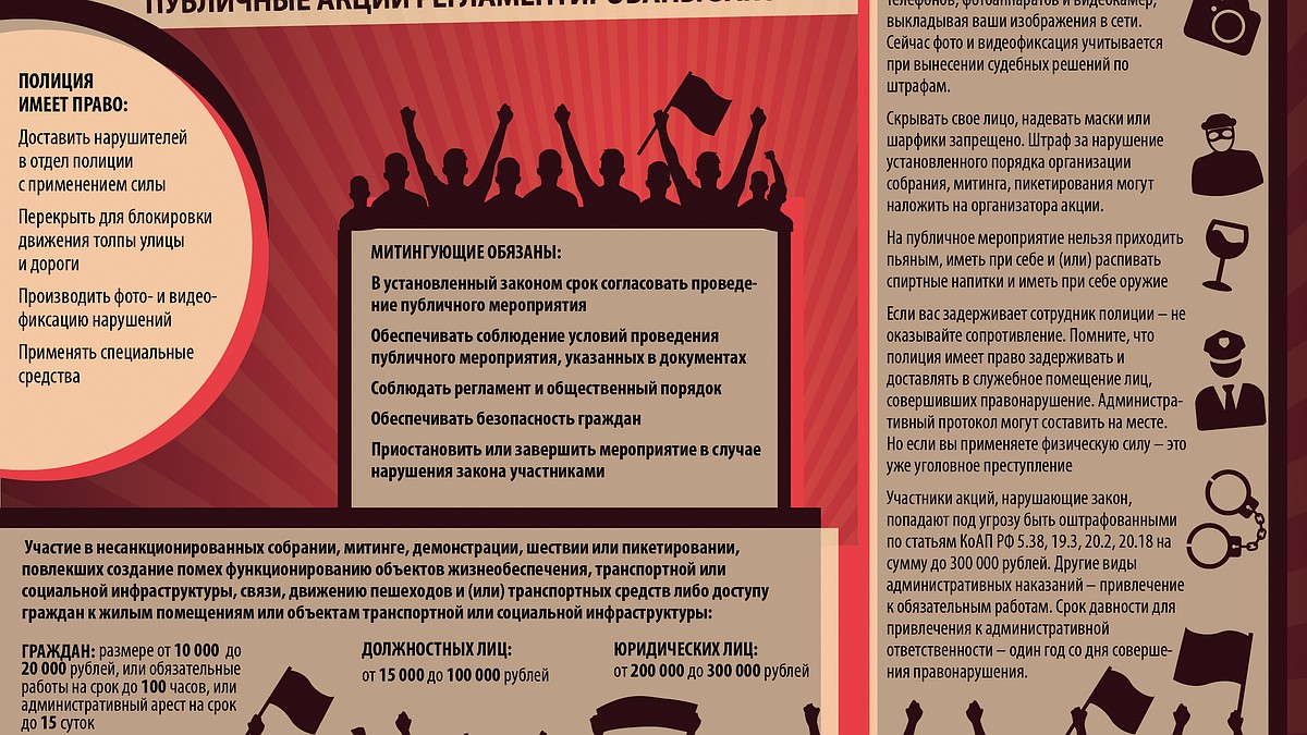 Митинг: правила и обязанности - KP.RU