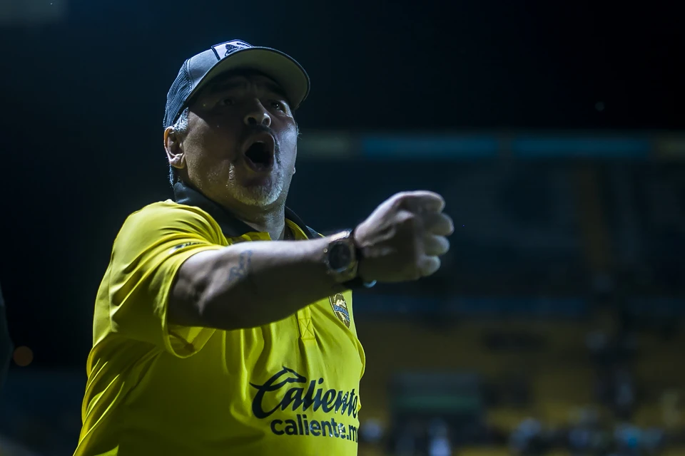 Диего Марадона в последнее время работает главным тренером клуба "Дорадос".