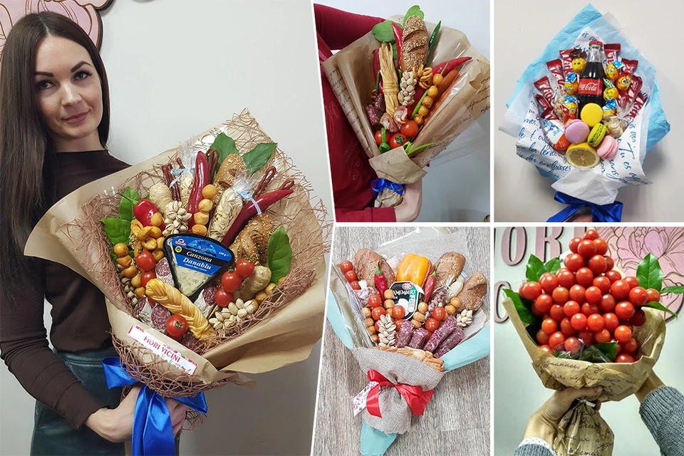 Идеи подарков к 23 февраля: для любимого - букет с колбасой, для коллеги -звезда из помидоров - KP.RU