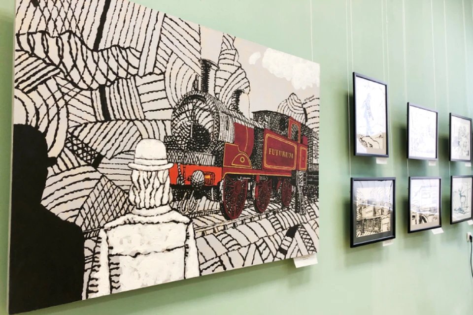 Выставка московского художника «Сказки забытого раввина» открылась в Иркутске.