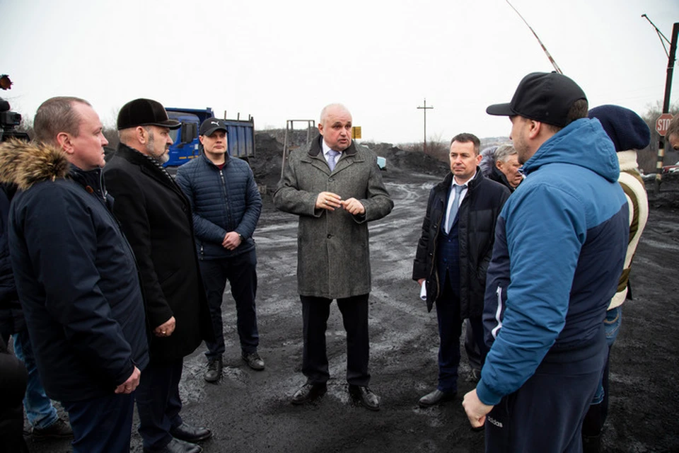 Губернатор осмотрел погрузочные станции в Киселевске. Фото: АКО