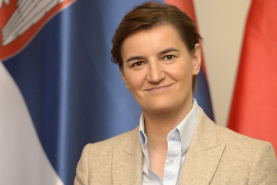 Премьер-министр Сербии Ана Брнабич.