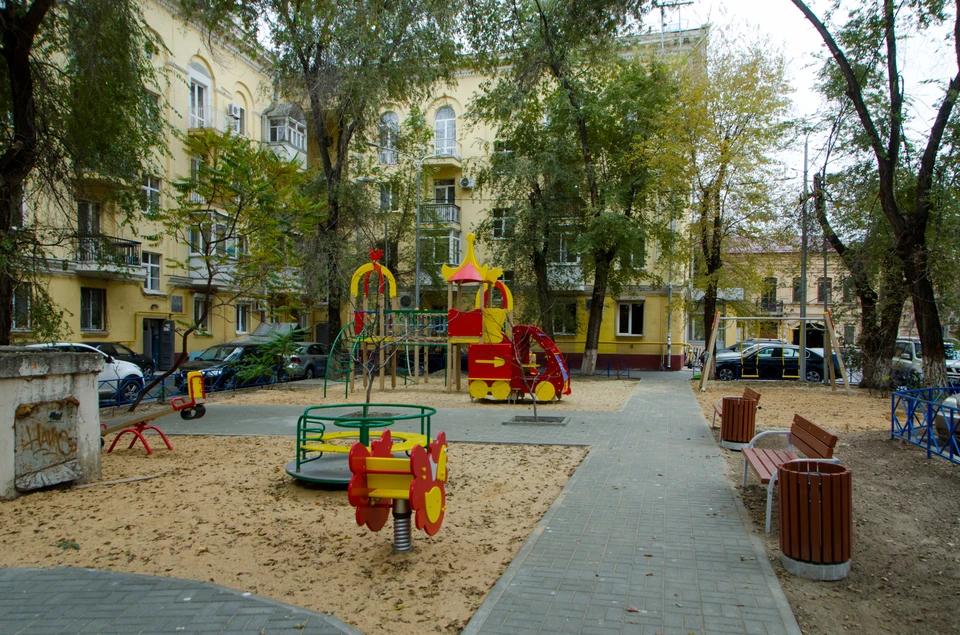 В прошлом году в Волгограде благоустроили 16 дворов.