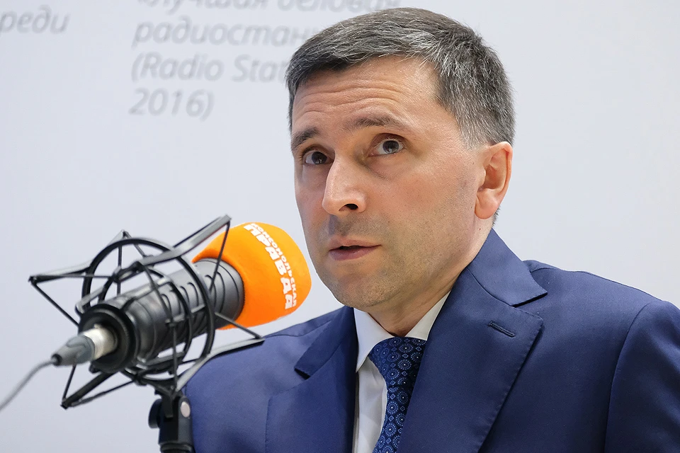 Глава Минприроды Дмитрий Кобылкин во время интервью «Комсомолке» на ПМЭФ-2019.