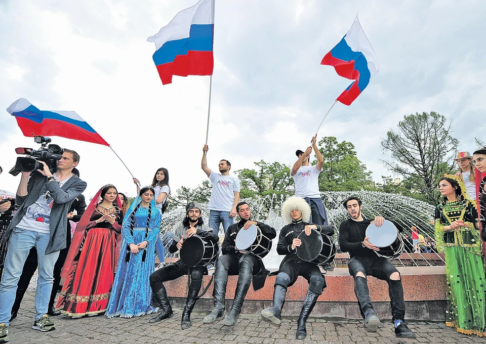 Так проходил фестиваль «Многонациональная Россия» ровно год назад. Сергей КИСЕЛЕВ/Агентство городских новостей "Москва".