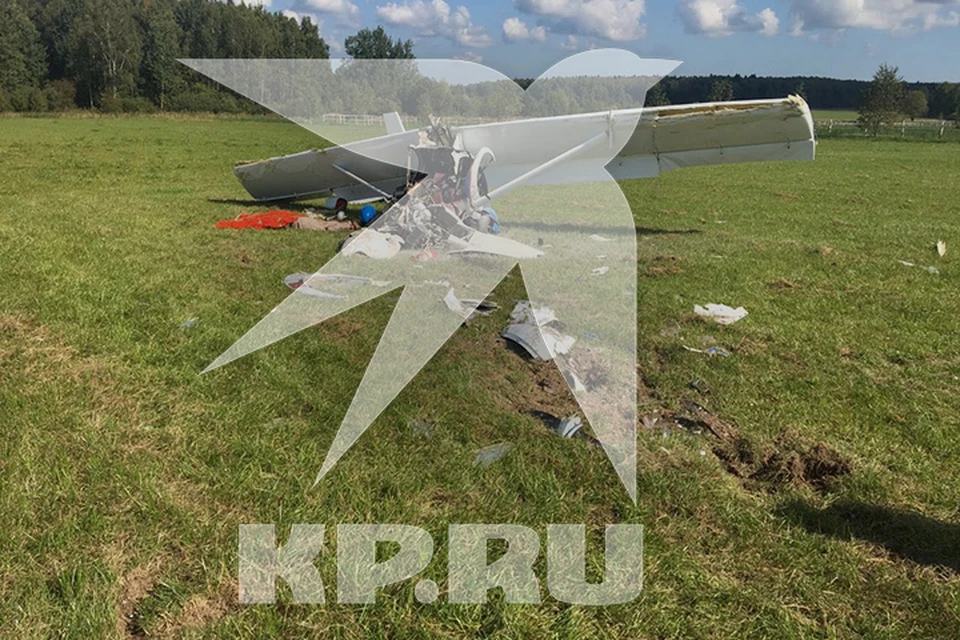 Трагедией обернулся очередной полет частного самолета «Сигма» близ деревни Минино. Фото очевидца