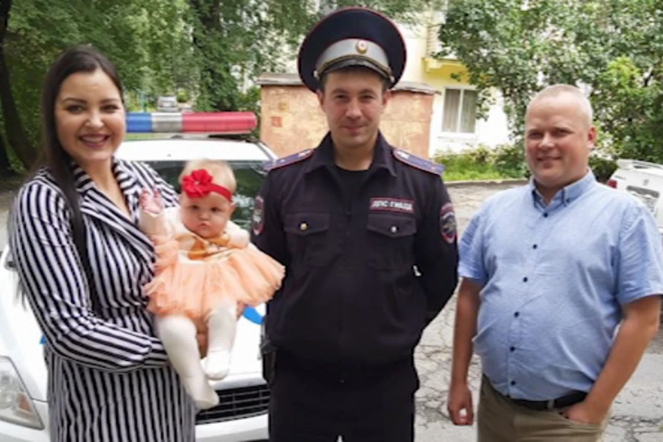 Благодаря сотрудникам ведомства, машина с ребенком доехала до больницы за 4 минуты. Фото: пресс-служба УМВД России по Приморскому краю.
