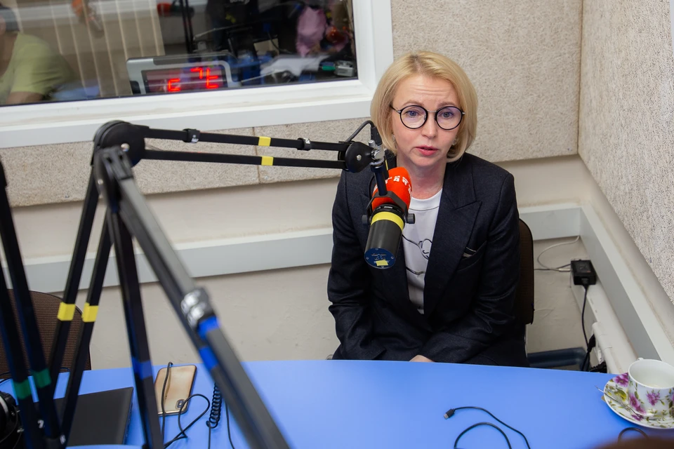 Ирина Гехт в эфире радио "Комсомольская правда".