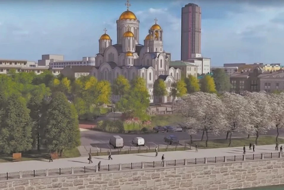 Так должен был выглядеть будущий храм. Фото: Екатеринбург.рф