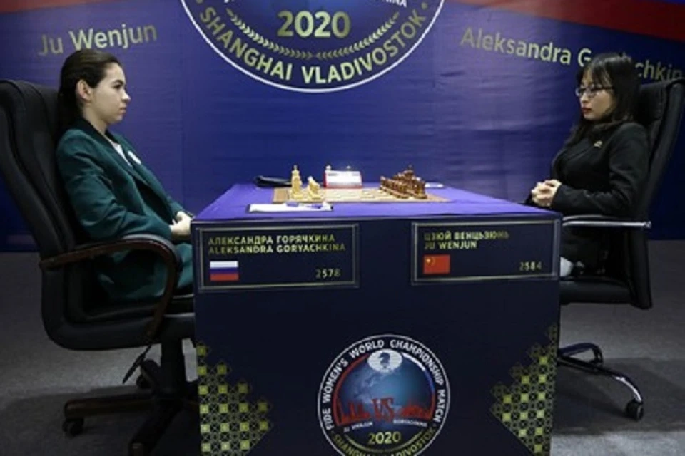 Александра Горячкина выиграла восьмую партию матча за звание чемпионки мира Фото: yamal-sport.ru