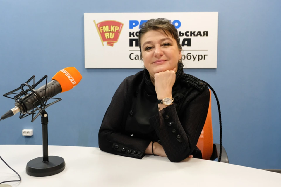 Анастасия Мельникова в студии радио «Комсомольская Правда в Петербурге» 92.0 FM