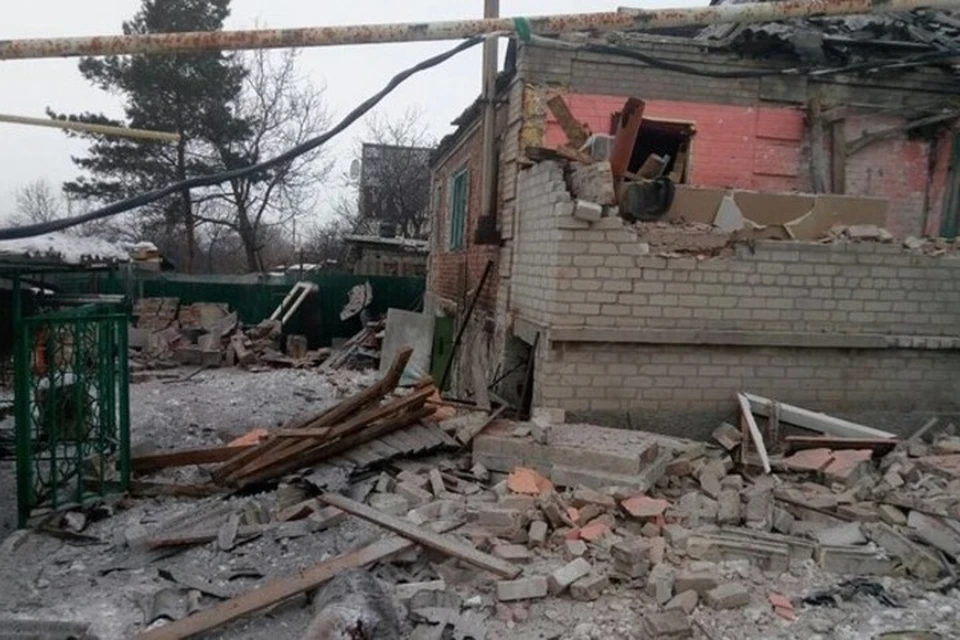 Украинские боевики нанесли артудар по жилью в Голубовском. Фото: ВКонтакте