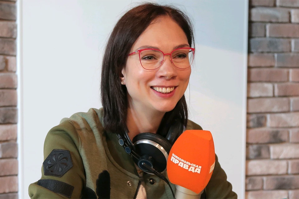 Екатерина Гамова в студии Радио "Комсомольская правда".