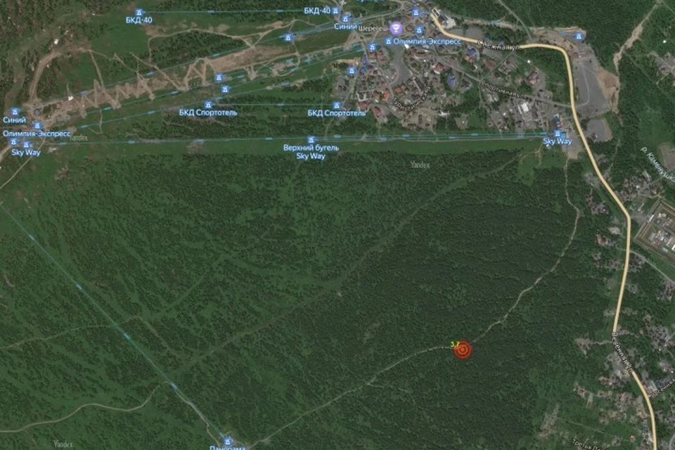 Эпицентр землетрясения - неподалеку от горнолыжных трасс. ФОТО: скриншот idp-cs.net.