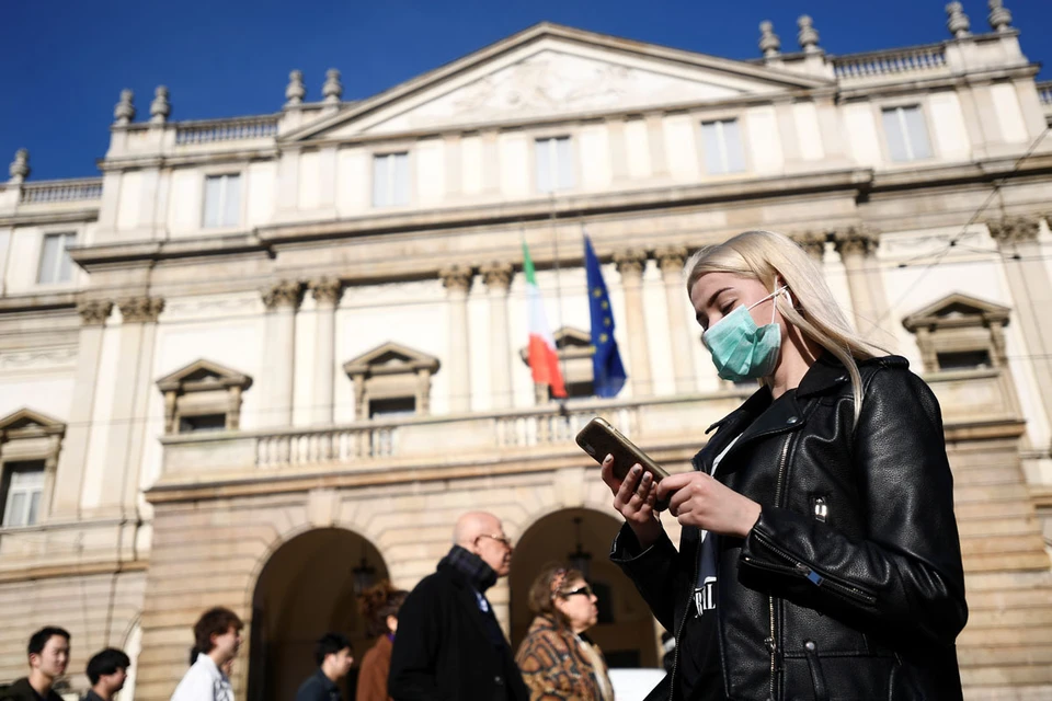 Биржи нервно отреагировали на сообщения о вспышке эпидемии в Италии