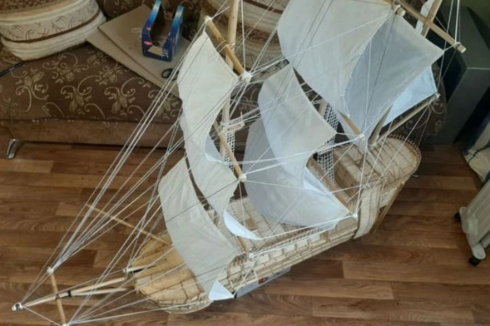 Парусник красноярец собирал 2,5 года Фото: Avito