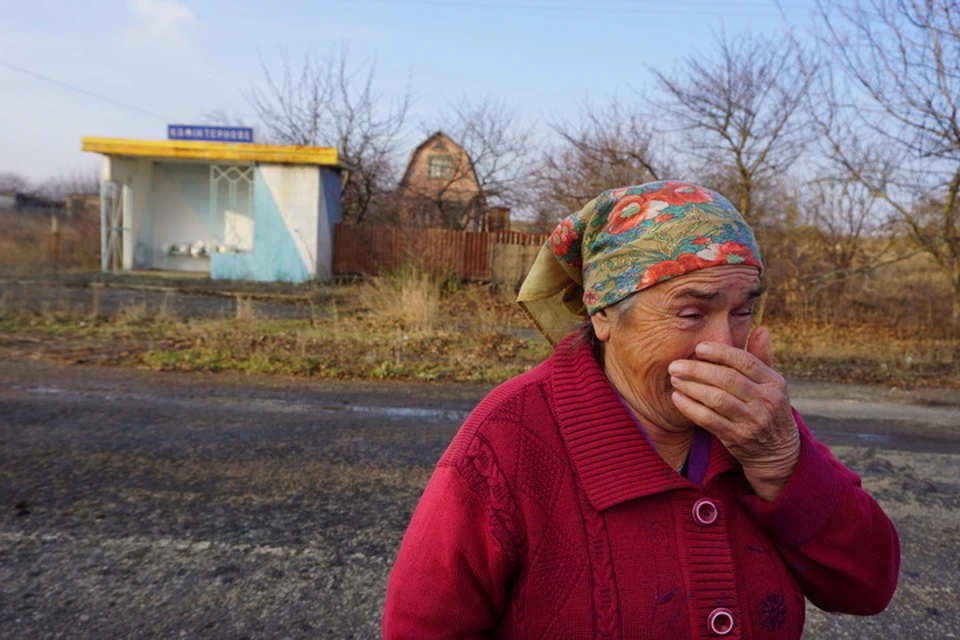 Жительница разрушенного Украиной села на юге ДНР.