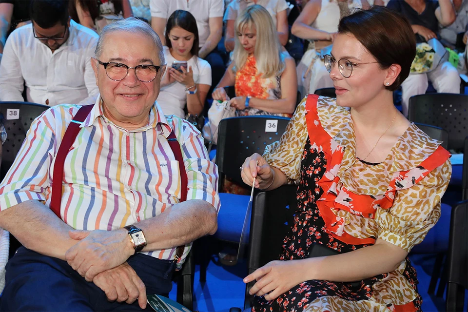 Евгений Петросян и Татьяна Брухунова в августе 2019 г.