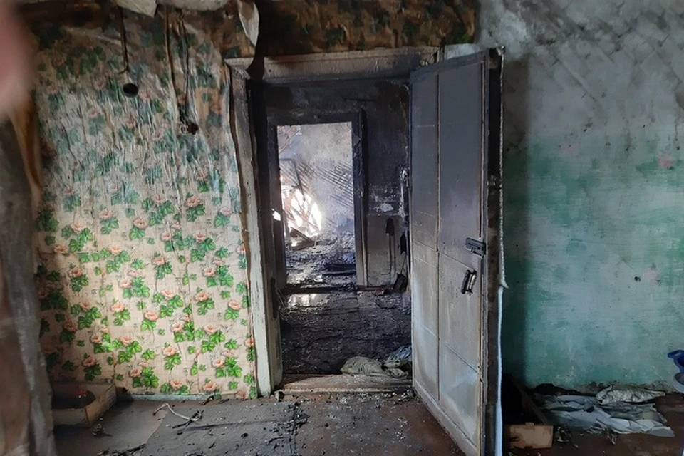 Площадь пожара составила 20 м.кв Фото: 27 ОНПР по Красновишерскому и Чердынскому ГО
