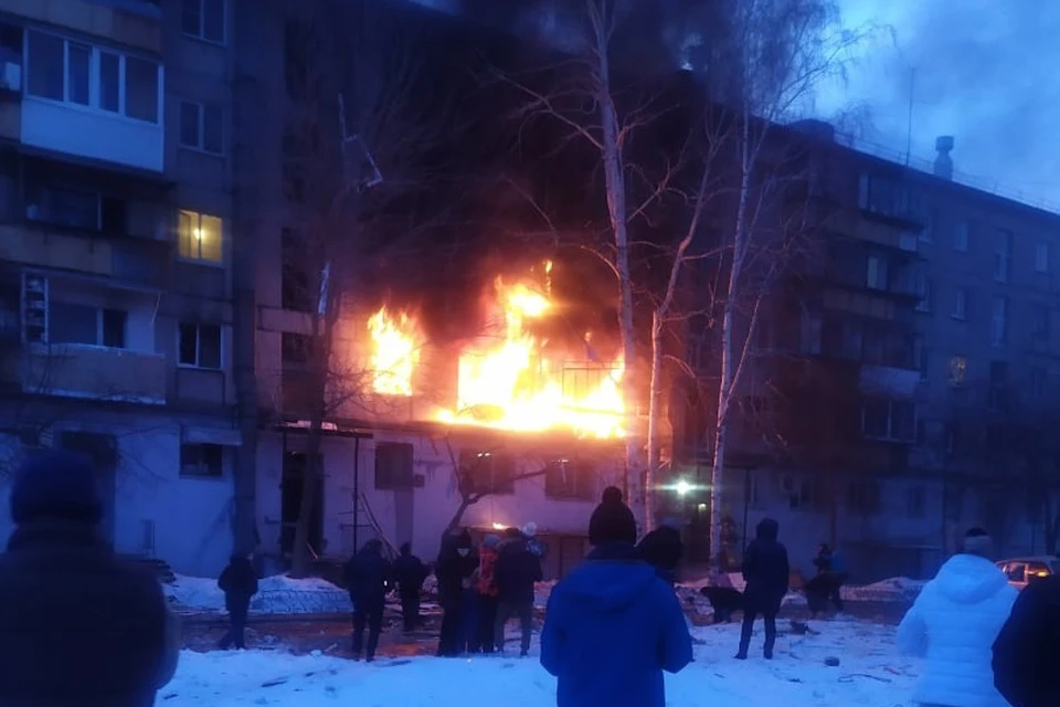 Взрыв газа произошел в доме на улице Доменщиков, 19. Фото: vk.com/«Черное&Белое Магнитогорск»