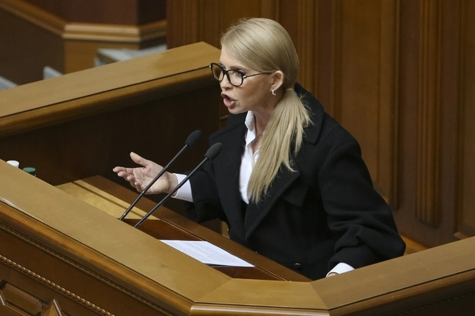Лидер оппозиционной партии «Батькивщина» Юлия Тимошенко