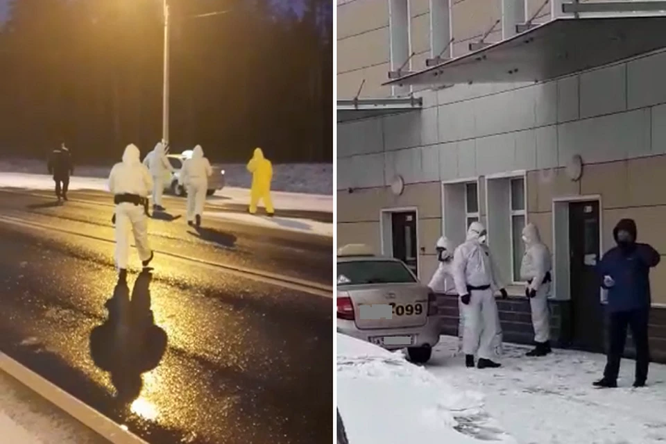 В Луге поймали сбежавшую петербурженку с коронавирусом. Фото: кадр с видео ГУ МВД по СПб и ЛО