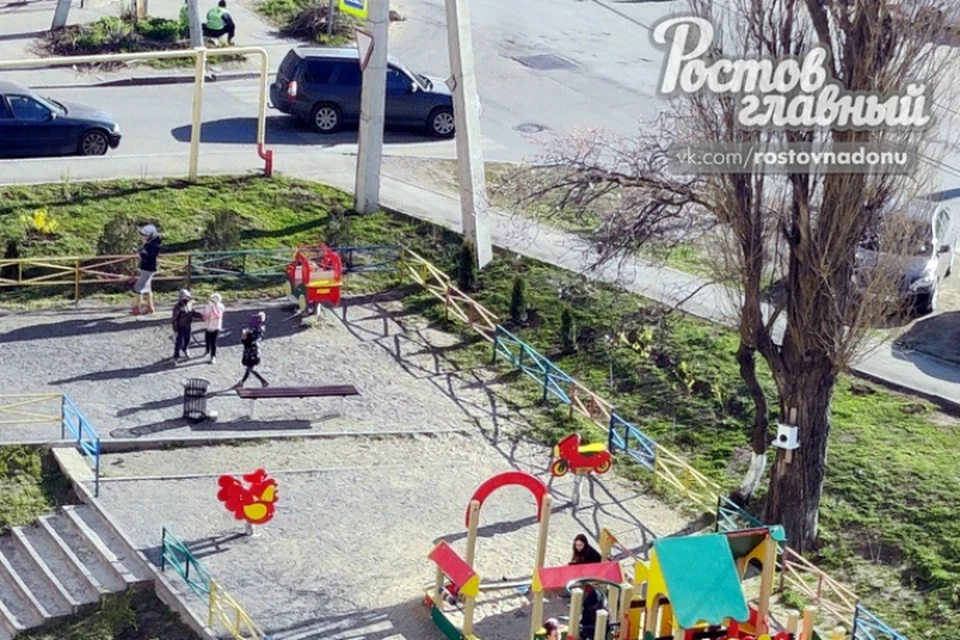 В Ростове мамочки продолжают гулять с детьми. Фото: соцсети