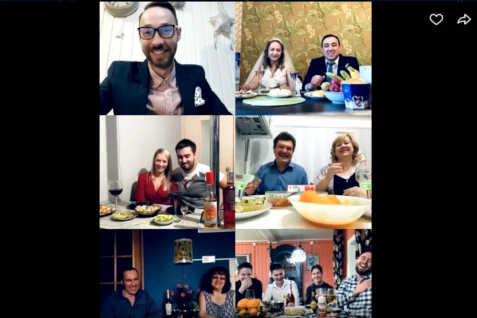 Ведущие не исключают, что такие свадьбы-онлайн могут стать реальностью. Фото: скрин с видео Михаила Васильева